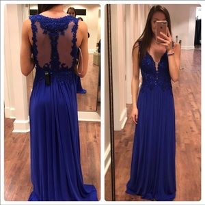 Royal blue prom dress. Size 0. Will take offers.